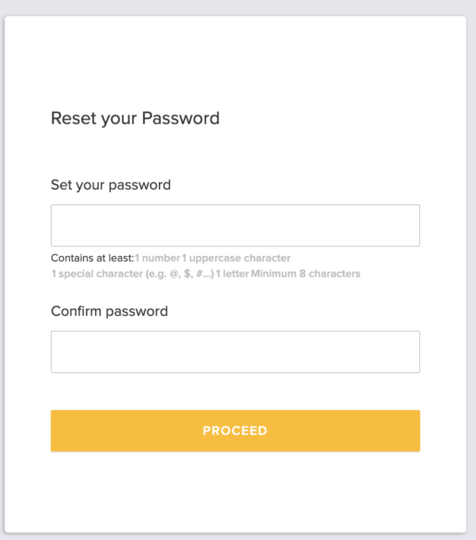 Reset Password